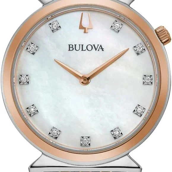 Bulova Accessories Bulova Womens Regatta Rose Gold Two Tone